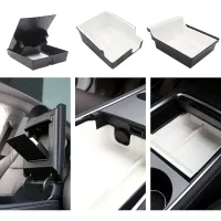 Upgraded Center Console Organizer Tray for Tesla Model 3/Y, Armrest Organizer Tray, Armrest Hidden Cubby Drawer Storage