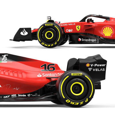 รถ Rc สำหรับ112 Ferrari F1-75 2023 #16 Charles Leclerc F1สูตรแข่งรถ RC ของเล่นรุ่นของที่ระลึกคอลเลกชัน