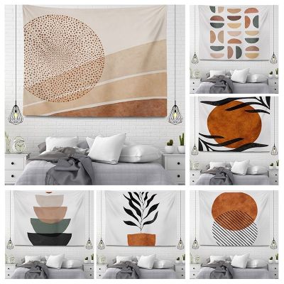 【CW】☊❀✷  plant Wall tapestry aesthetic room decor boho accessories hanging large fabric autumn simple Bedroom carpet nordic