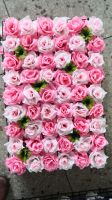 40x60cm Artificial Flowers DIY Wedding Decoration Flower Wall Panels Silk Rose Flower Pink Romantic Wedding Backdrop Decor