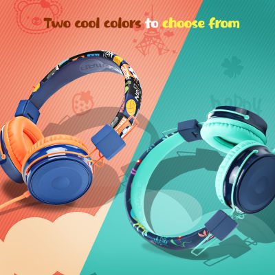 Wired Headphone With Microphone Girls boys Music Stereo Earphone Computer Gamer Children Earphone Foldable Headset Kids Gift