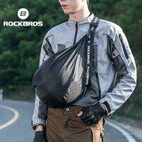 หมวกกันน็อค ROCKBROS กระเป๋าเป้สะพายหลังสำหรับเดินทางกระเป๋าสะท้อนแสงความจุขนาดใหญ่สำหรับผู้หญิงผู้ชายรถจักรยานยนต์ไรเดอร์จักรยานกระสอบอุปกรณ์เสริมมอเตอร์ไซค์