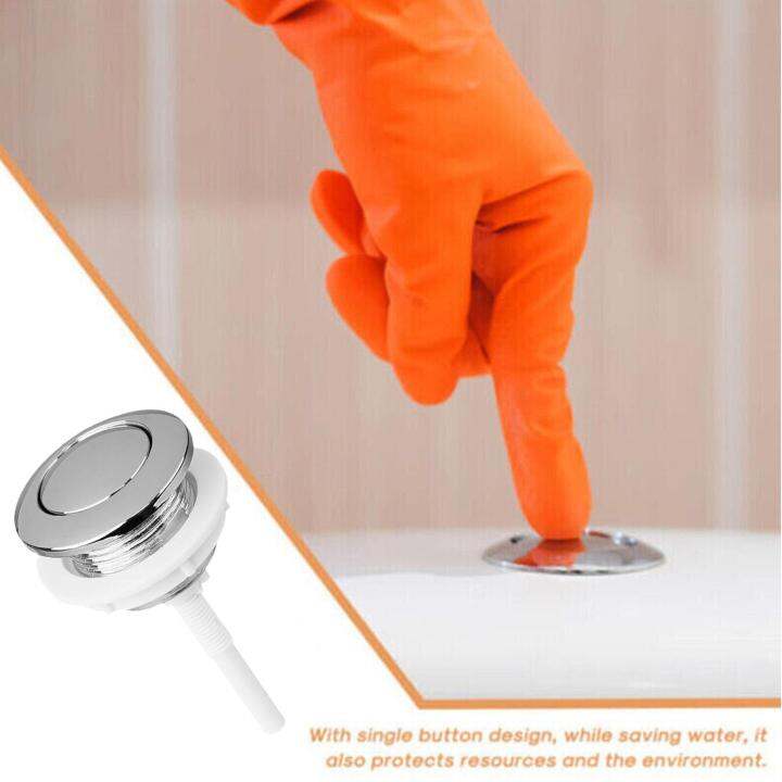 Toilet Tank Flush Switch Toilet Water Tank Round Valve Bathroom Push