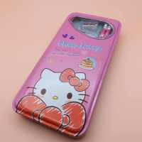 กล่องดินสอเหล็ก 2 ชั้น พร้อมชุดเครื่องเขียน ลาย Hello Kitty