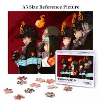 Fire Force Maki Oze Takehisa Hinawa Wooden Jigsaw Puzzle 500 Pieces Educational Toy Painting Art Decor Decompression toys 500pcs