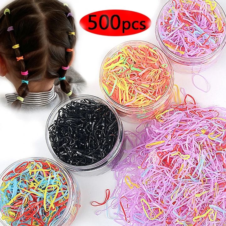 Colorful Rubber Bands Hair  Disposable Girls Rubber Bands