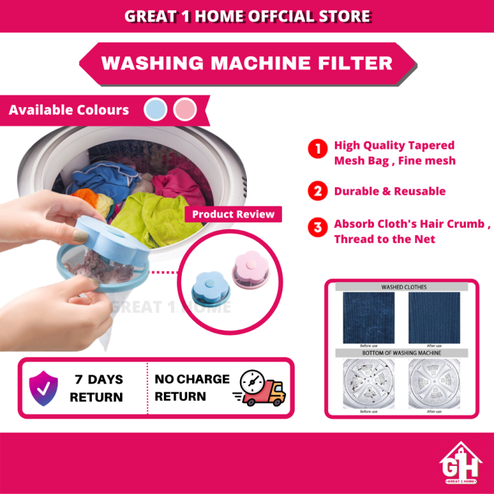 Buy With Free Gift Washing Machine Float Filter Hair Remover Cleaning