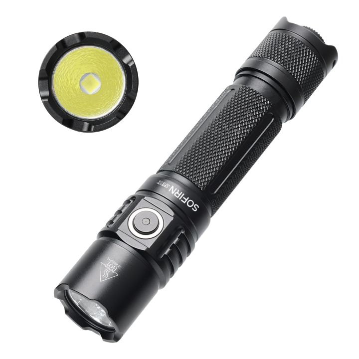 Sofirn SP35T 3800Lm Tactical 21700 Flashlight Powerful LED Light USB C ...