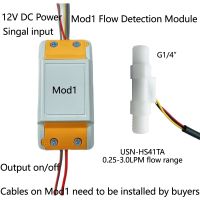 MOD1 and USN-HS41TA 0.25-3 Water Flow Detection Module MOD1 and Hall Water Flow Sensor iSentrol