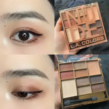 L.A. Colors 12 Color Eyeshadow Nude Palette Set CBEP422 *GLAMOROUS* Satin  Finish