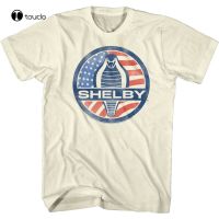 Shelby Cobra Usa Flag Emblem Mens T Shirt Snake American Sports Car Racer Tee Shirt