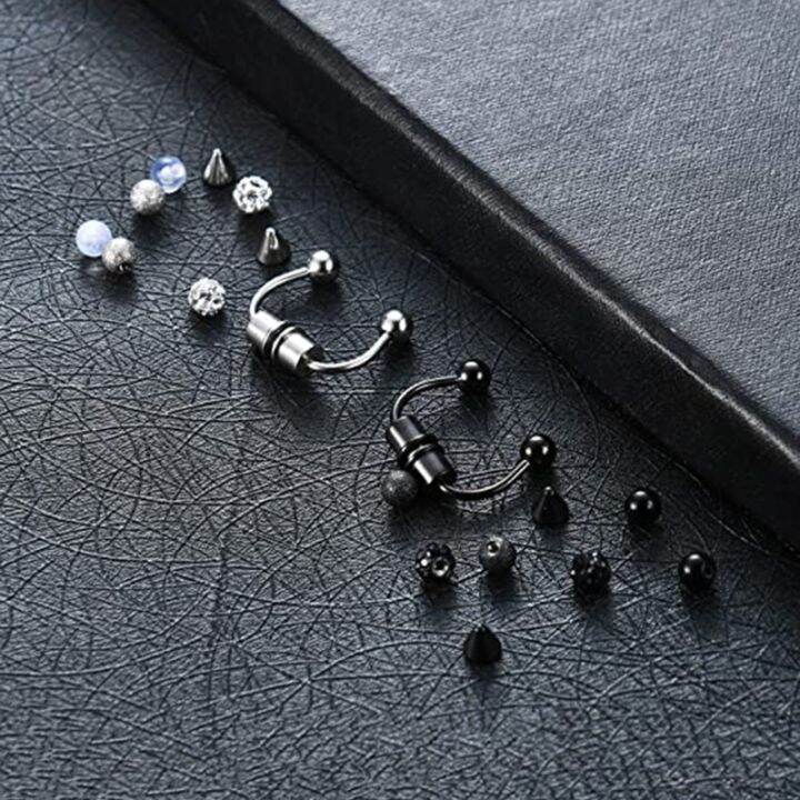 1-5-sets-fake-septum-piercing-magnetic-horseshoe-nose-ring-non-piercing-clip-stainless-steel-reusable-crystal-nose-hoop-jewelry