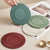 【CW】 Resistant Silicone Drink Cup Coasters Non-slip Pot Holder Table Placemat Accessories Onderzetters Rich Colors