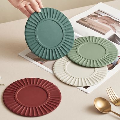 【CW】 Resistant Silicone Drink Cup Coasters Non-slip Pot Holder Table Placemat Accessories Onderzetters Rich Colors