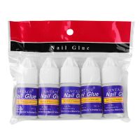 5pcs 3g Fast drying nail art glue tips glitter UV acrylic rhinestones decorations nail glue false tip multipurpose manicure tool Adhesives Tape