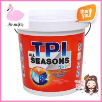 สีน้ำทาภายนอก TPI ALL SEASON สีเทาควันบุหรี กึ่งเงา 2.5 แกลลอนWATER-BASED EXTERIOR PAINT TPI ALL SEASON SMOKEY GREY SEMI-GLOSS 2.5GAL **คุณภาพดี**