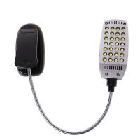 1Pc Flexible USBBattery Power 28 LED Bulbs Light Clip-on Bed Table Lamp New