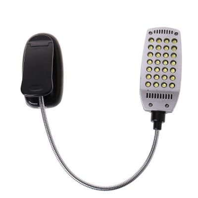 Flexible USBBattery Power 28 LED Bulbs Light Clip-on Bed Table Lamp New R9JC