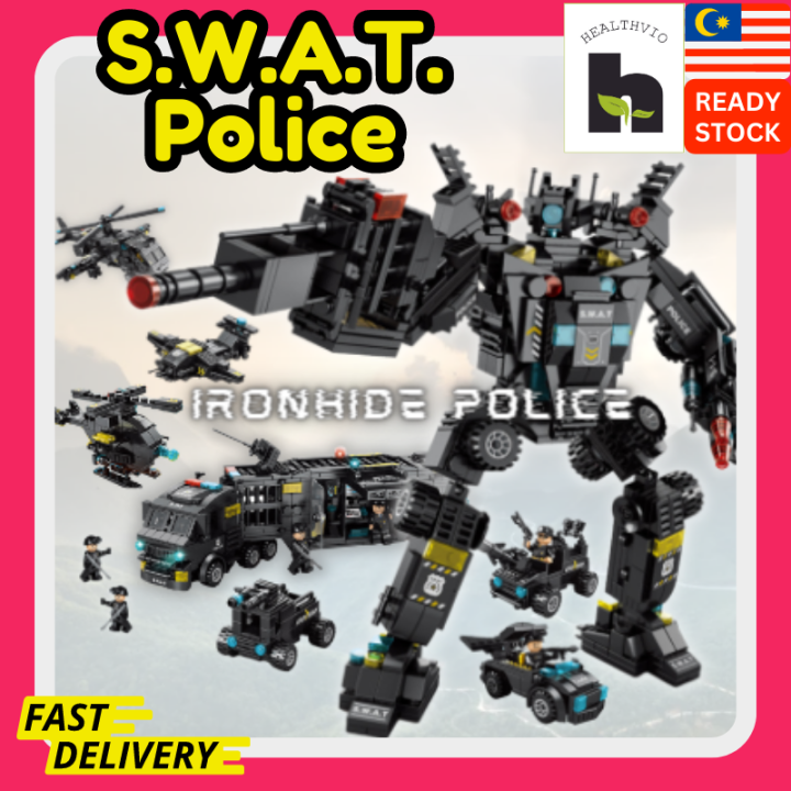 SWAT Robot Building Block Robot Children Toy Block Set for Collection ...