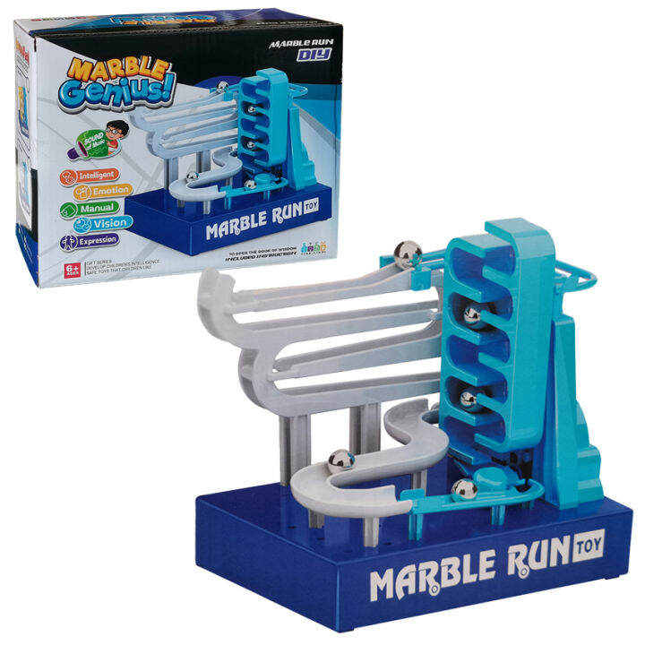Marble Genius Marble Run DIY Race Educational Toy Set Includes 5