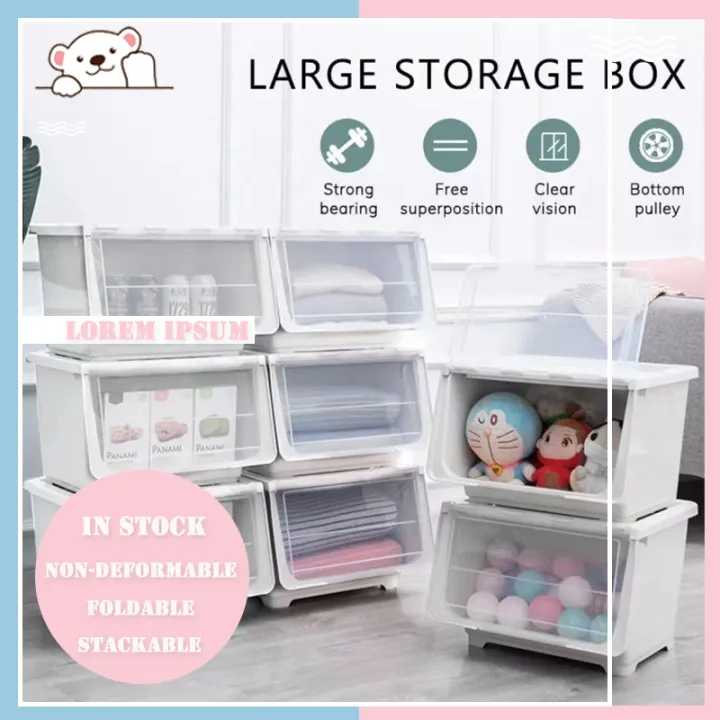 clothes storage box Large Storage Box Plastic Multipurpose Storage