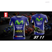 shirt (สต็อกเพียงพอ) 2023 NEW valentino fashion yamaha rossi new 46 movistar sublimation T SHIRTคุณภาพสูง size:S-5XL