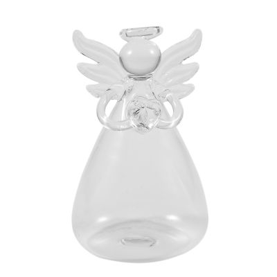 Praying Angel Vases Crystal Transparent Glass Vase Flower Containers Hydroponic Containers Home Decorations Decor
