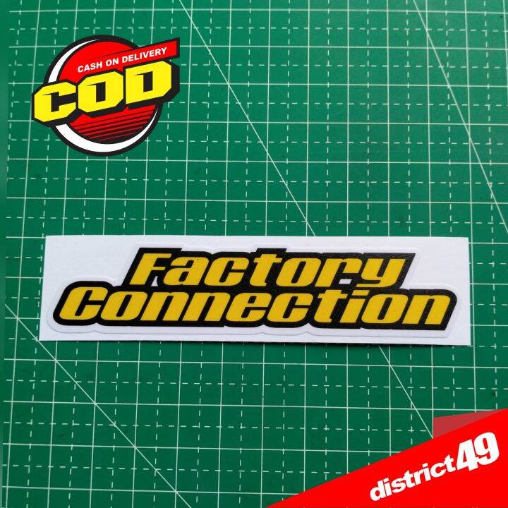 Stiker Print Cut Laminasi Glossy Tahan Air Stiker FACTORY CONNECTION