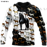 Marzeno Comanche horse 3D print polyester zipper Hoodie man female Pullover Sweatshirt Hooded Jacket Jersey tracksuit