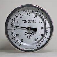 (UIM-Shop) Bi-Metal Thermometer Dial 4" , Range 0-300 C , 1/2" NPT , Model TBM40060T22NB34