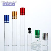 1PC Thick 10ml Plastic Roll On Bottles Natural Gemstone Roller Ball Essential Oil Vials Empty Refillable Perfume Bottle