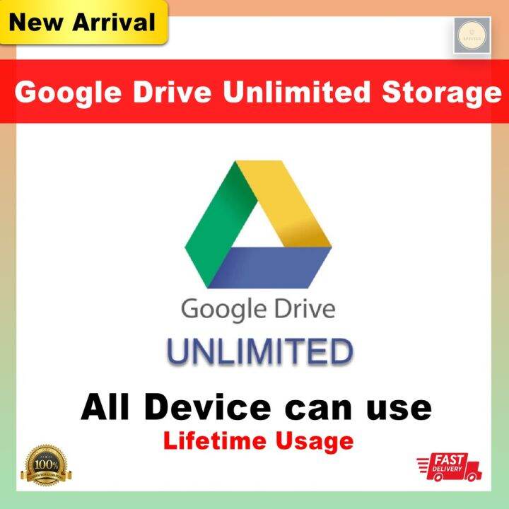 LIFETIME Google Drive Unlimited Storage Lazada