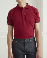 WARDROBE MINISTRY - เสื้อโปโล Daily Cotton-Piqué Polo Shirt in Burgundy