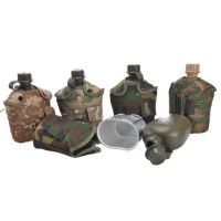 JX-1L Army Military Water Bottle Camping Hiking Canteen Cup Portable for Outdoor