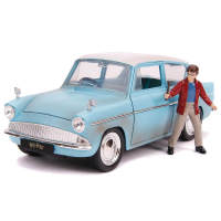 Jada Toys 1:24 Harry Potter y Ford Anglia 1959็ แฮรรี่ พอตเตอร์ โมเดลรถเหล็ก สีฟ้า