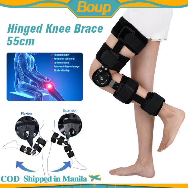 Adjustable Hinged Knee Brace Medical Orthopedic Support Stabilizer ...