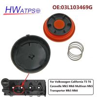 HWATPS ฝาครอบวาล์วเครื่องยนต์ใหม่สำหรับ Volkswagen VW California T5 T6 Caravelle Multivan Mk5 Mk6 2009-2015 03L103469G