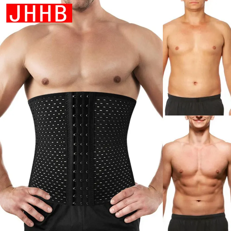 Men Waist Trainer Cincher Trimmer Sweat Belt Belly Control Slimming Body  Shaper