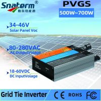 700W 600W 500W MPPT Solar PV On Grid Micro Power Inverter DC18V-60V to AC110V-220V home use IP65  for 500-700W solar panels