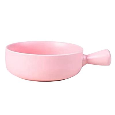 Ceramic Bowl with Handle Bowl Soup Ramen Bowl Shatterproof Dishwasher and Microwave Safe Kitchen Porcelain Bowl