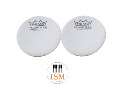 Remo  แผ่นเสริมติดกลองกระเดื่องเดี่ยว 2.5" Falam Slam Bass Drum Patch   รุ่น KS-0002-PH (Pack of 2)