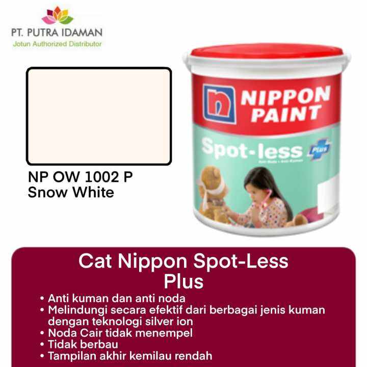 NIPPON PAINT INTERIOR SPOTLESS PLUS SNOW WHITE OW 1002P Lazada