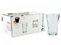 Pasabahce Water Glass (6 ใบ) เเก้วน้ำ เเก้วน้ำสวยๆใบเล็ก ทรงเหลี่ยมประกาย  3 ออนช์