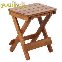 Yulikeit ม้านั่งไม้ไผ่สี่เหลี่ยมพกพา,เก้าอี้นั่งตกปลา Furniture Lipat ในครัวเรือนกลางแจ้ง