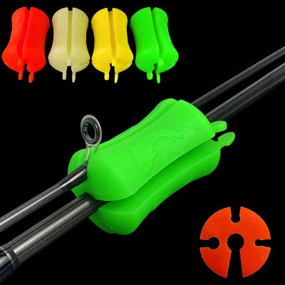124Pcs Fishing Rod Fixed Ball Rod Ball Mini Protection Anti-Collision Rod Retractor Fishing Rod Stopper อุปกรณ์ตกปลา