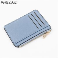 【CW】✠◑❐  PURDORED 1 Pc Card Holder Leather Business Men Credit Cards Wallet Paspoorthoesje