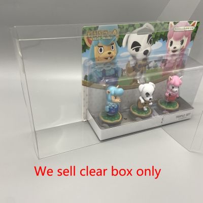 【Sell-Well】 สัตว์เลี้ยงกล่องป้องกันสำหรับสัตว์ป่า Amiibo สามชุดใสแสดงกล่องกล่องเก็บกล่องเก็บ