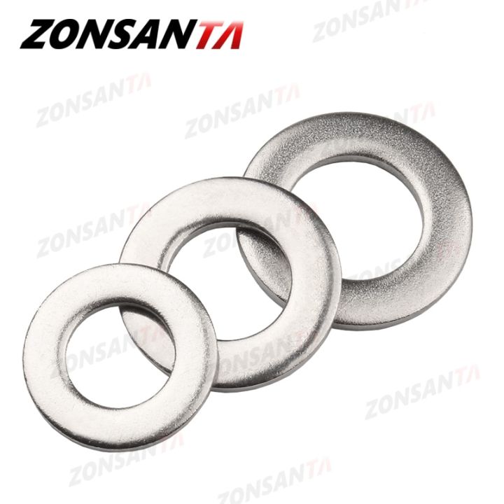 zonsanta-m2เครื่องซักผ้าแบน-m2-5-m3-m4-m5-m6-m8-m10-m12-m14-m16สแตนเลส-meson-washers-ธรรมดาปะเก็นตัวทำความสะอาด-spacer-shim