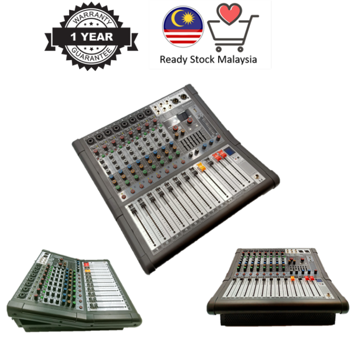 **READY STOCK MALAYSIA** PYTHON 8500 500W x 2 POWERED MIXER. 8 MIC/LINE