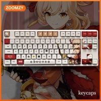 ~ Naganohara Yoimiya Theme Keycap Genshin Impact Keycap โปรไฟล์ OEM PBT Dye-sublimation คีย์บอร์ด Keycap อะนิเมะส่วนบุคคล Keycap 108 คีย์